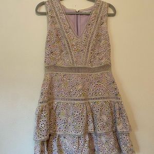 Alicia+Olivia size 8 confetti daisy dusty dress💐💜